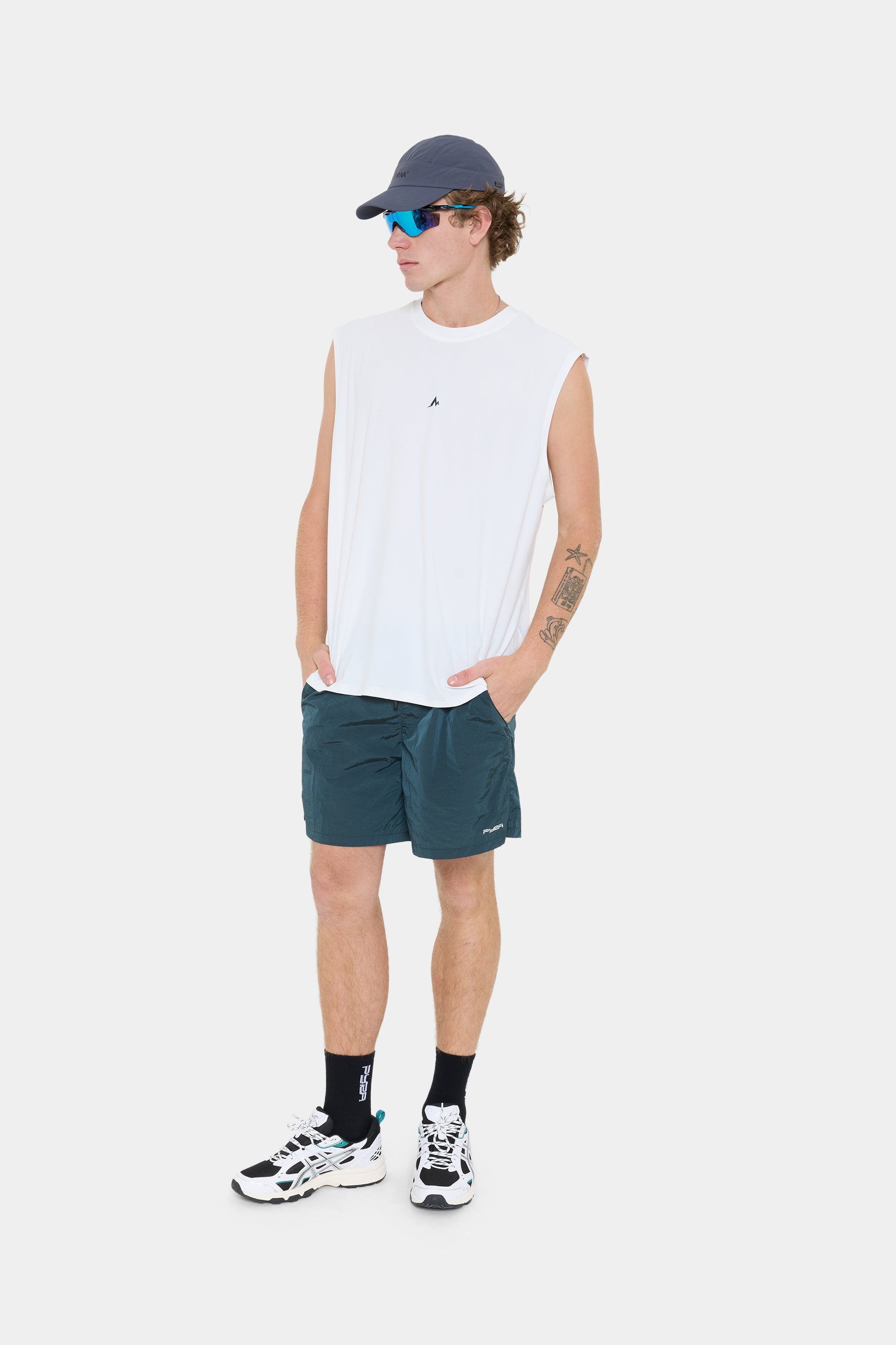 NYLON BEACH SHORT - FOREST