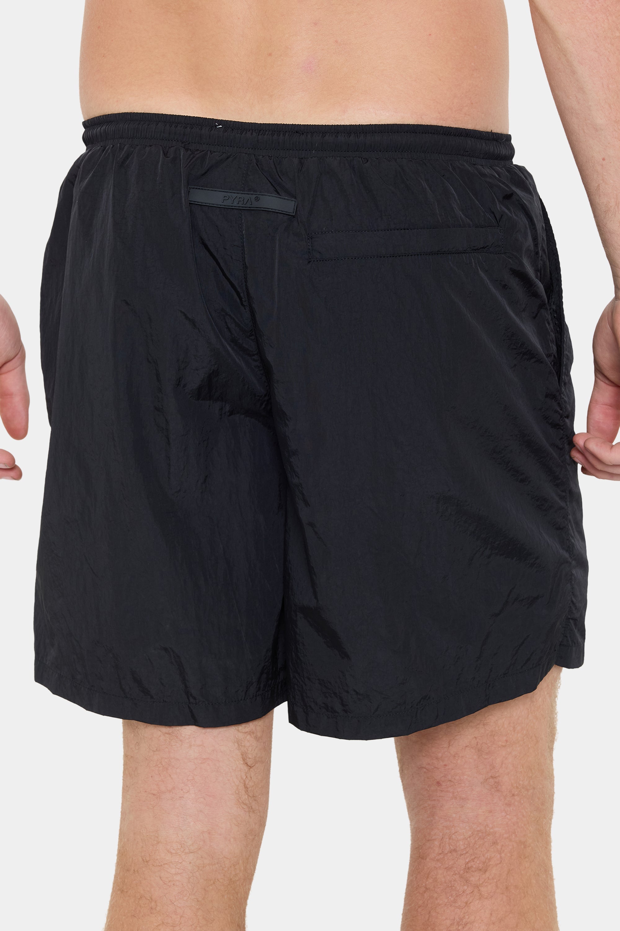 NYLON BEACH SHORT - BLACK