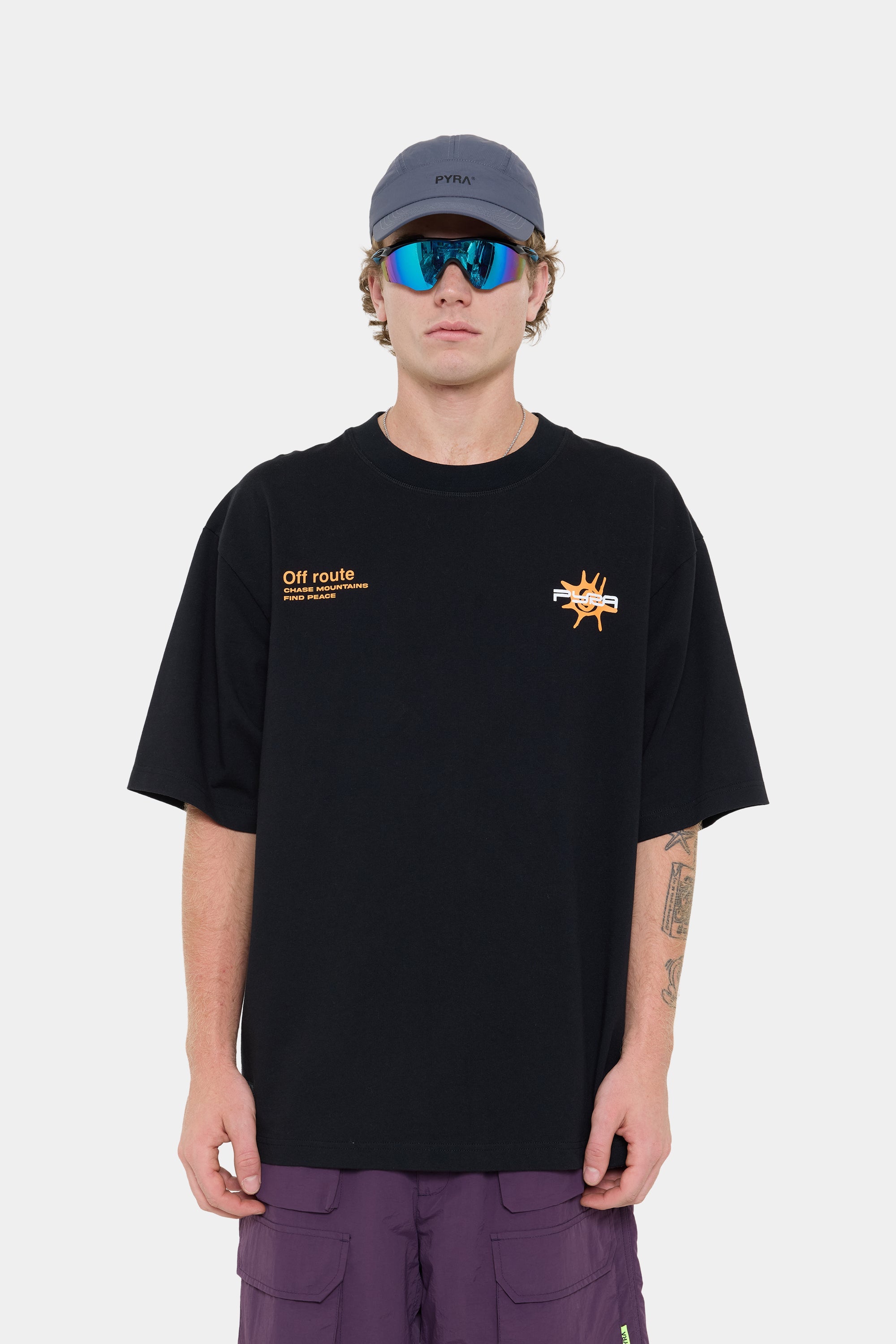 ALPINE BOX TEE - BLACK