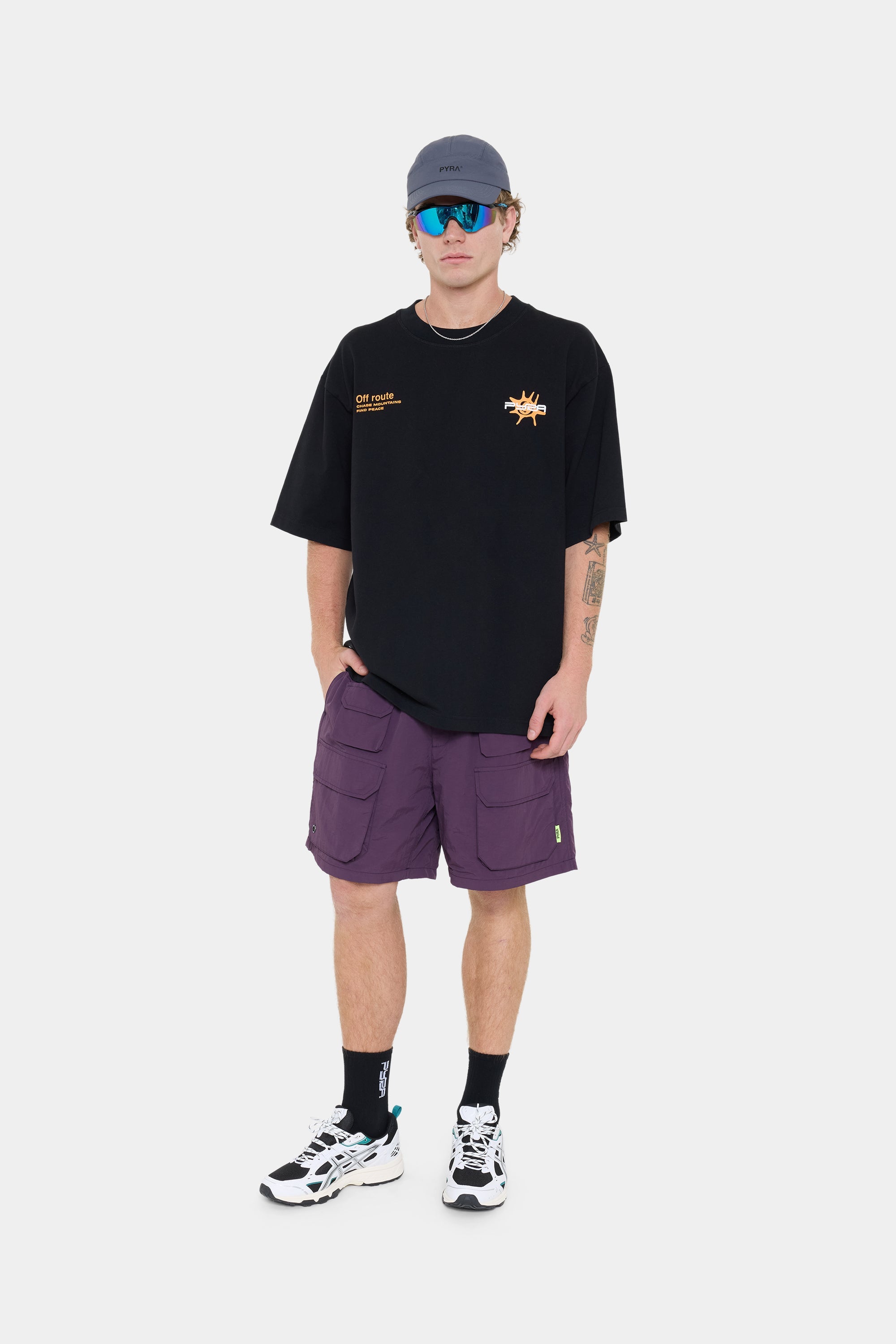 ALPINE BOX TEE - BLACK