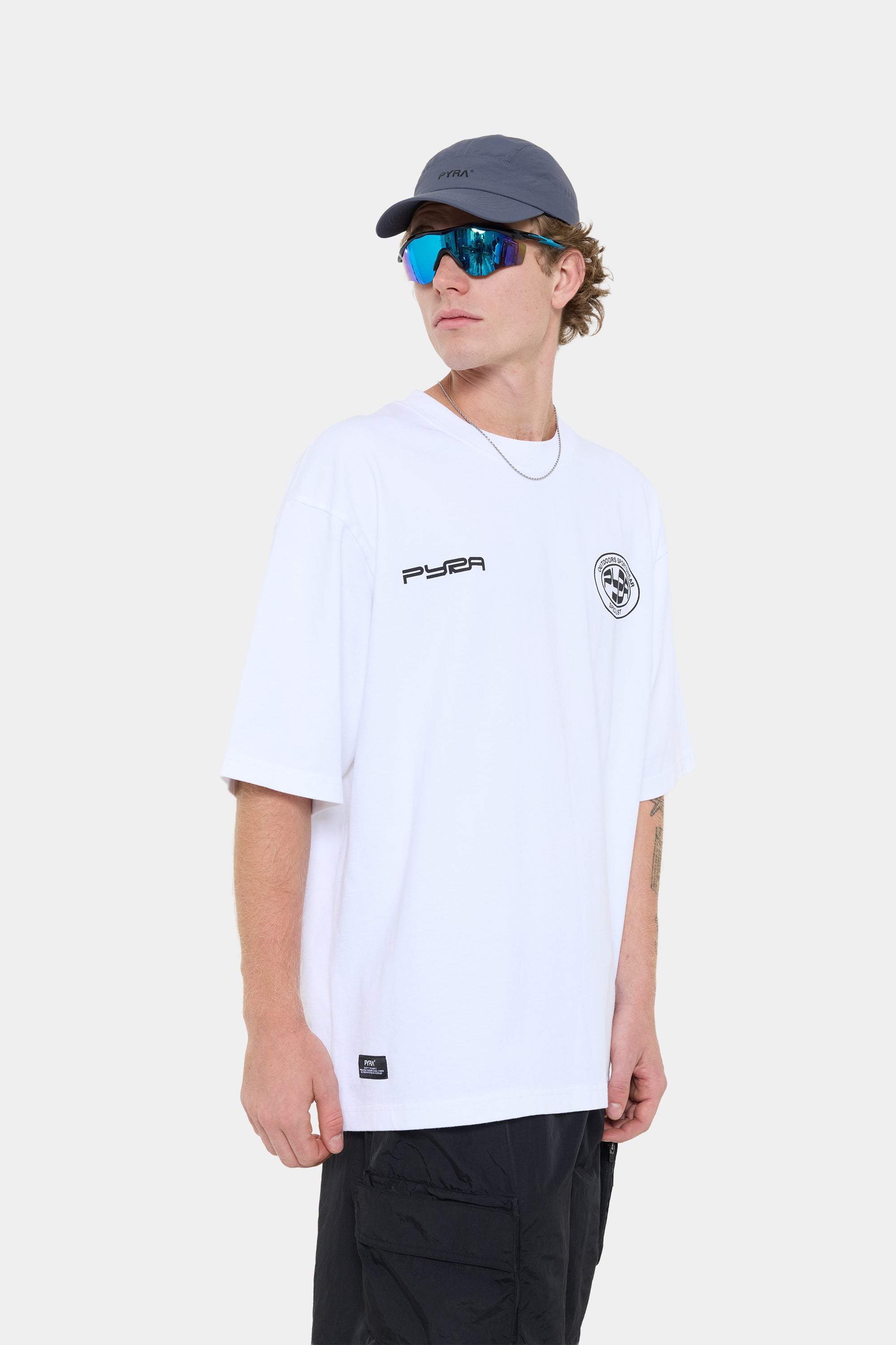 OUTDOORS BOX TEE - WHITE